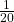 \frac{1}{20}