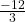 \frac{-12}{3}