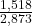 \frac{1,518}{2,873}