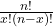 \frac{n!}{x!(n-x)!}