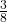 \frac{3}{8}