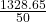 \frac{1328.65}{50}