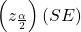 \left({z}_{\frac{\alpha }{2}}\right)\left(SE)