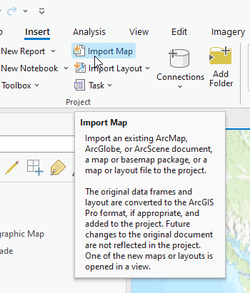 Image showing how to Import a map