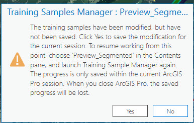 Screenshot of saving training samples.