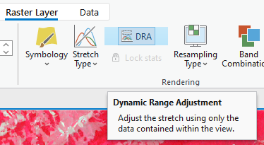 Screenshot of enabled dynamic range adjustment.