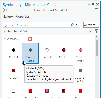 Image showing a screenshot of selecting single symbol symbology.