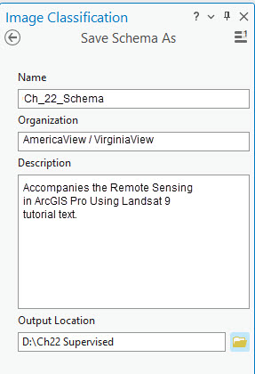 Screenshot of saving the modified schema.