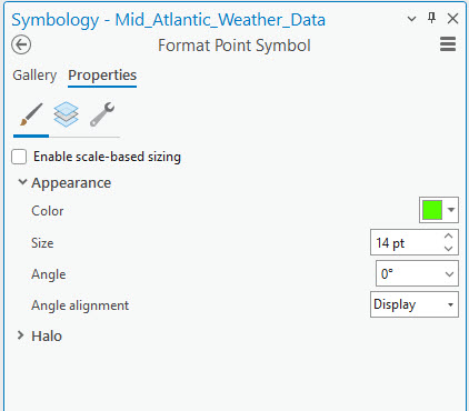 Image showing a screenshot of changing symbology.