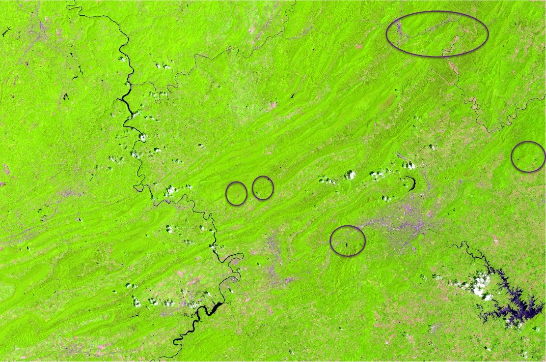 Screenshot of a Landsat 9 color composite.