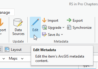 Image showing a screenshot of editing metadata.