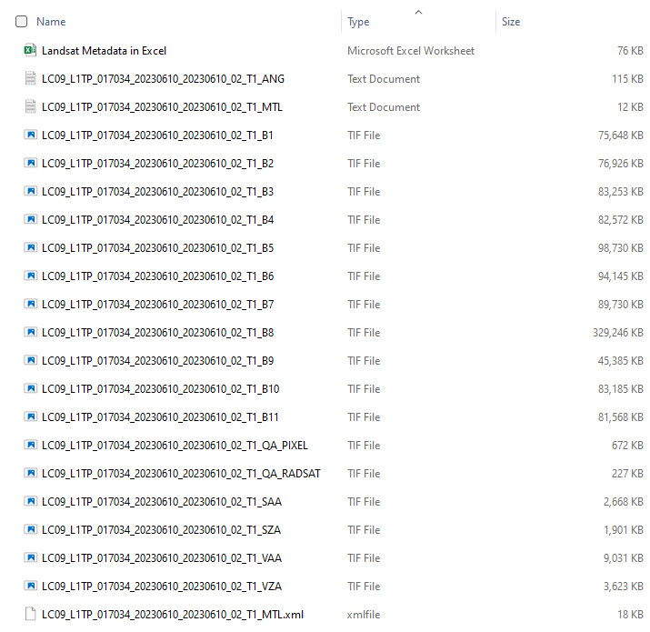 Screenshot of viewing downloaded files.