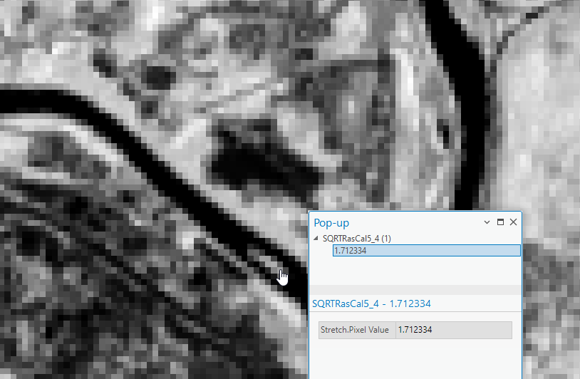 Screenshot of selecting a pixel.