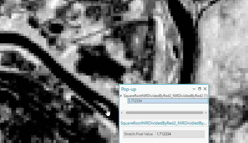 Screenshot of selecting a pixel.