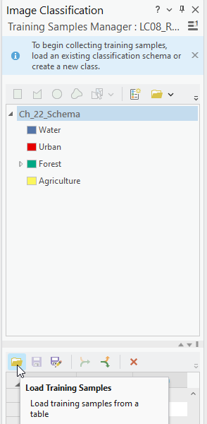 Screenshot of image classification training manager.