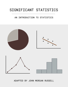 Significant Statistics: An Introduction to Statistics book cover