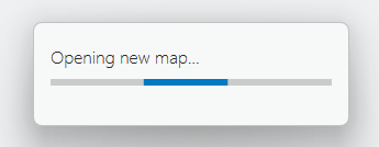 Figure 1.10. Opening New map progress bar