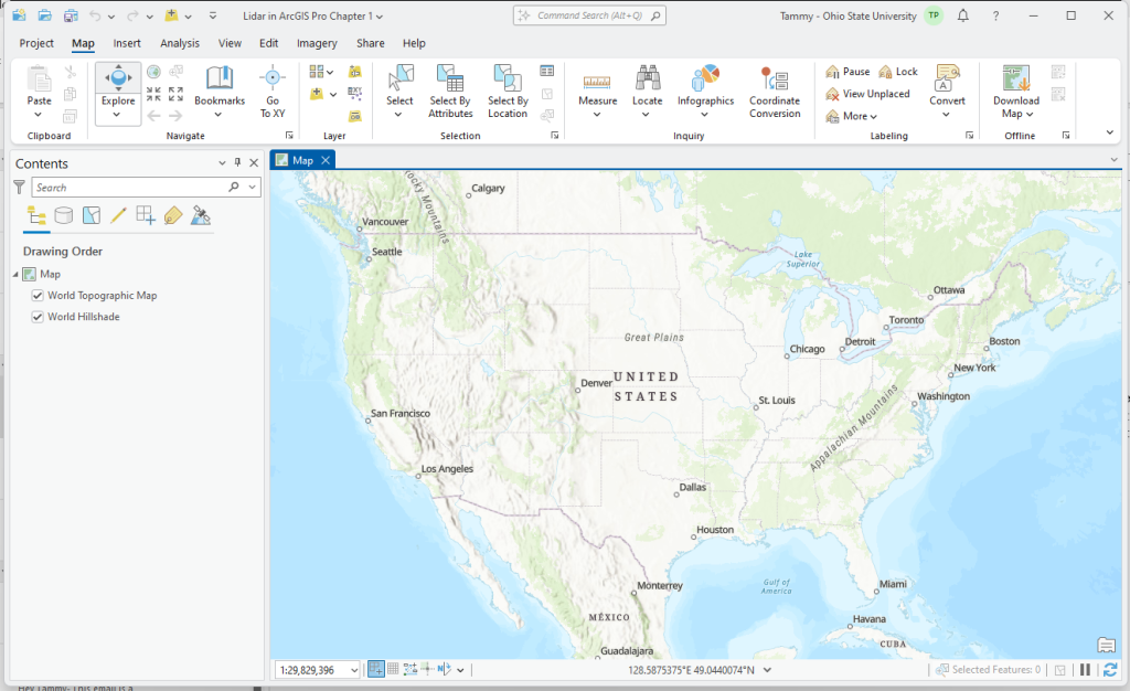 Figure 1.11. New map in the map viewer