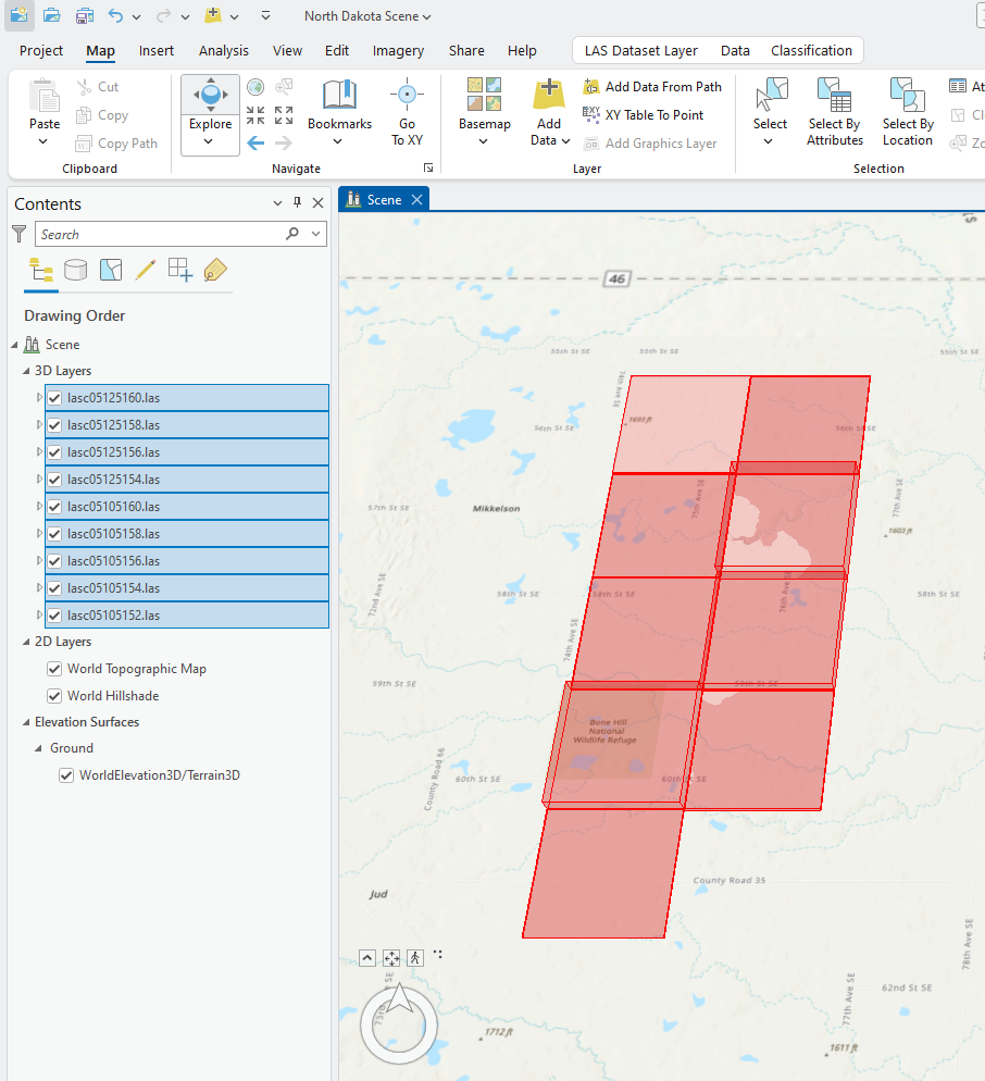 Figure 10.24 North Dakota Datasets in a Local Scene