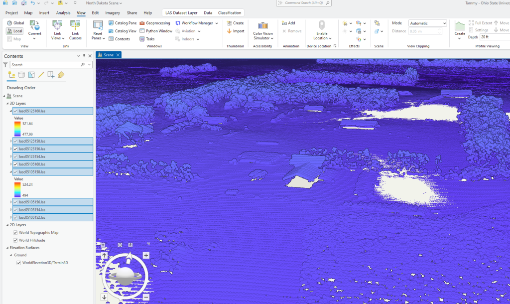Figure 10.37 Features within the point cloud