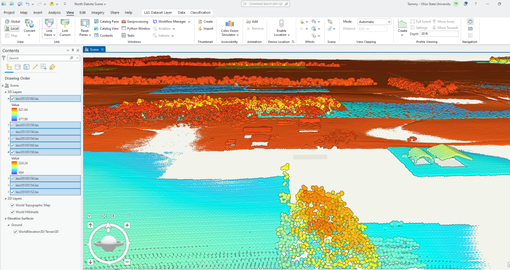 Figure 10.39 Additional features within the point cloud