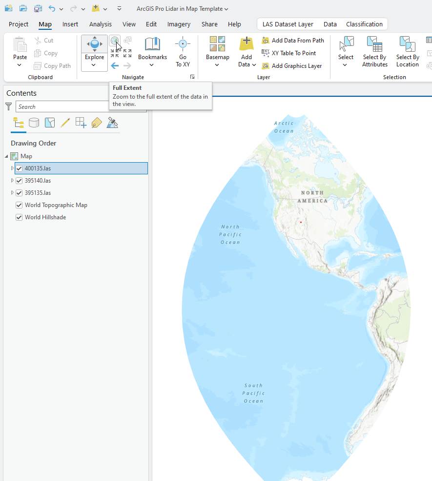 Figure 10.9 Using the Full Extent Button