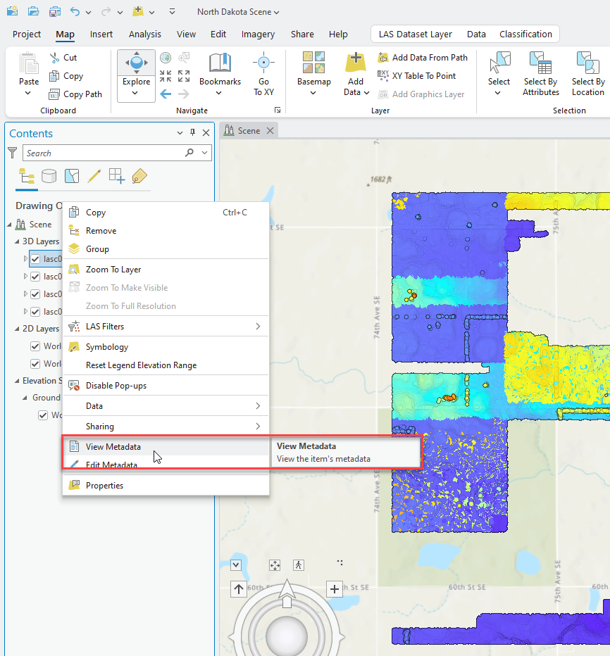 Figure 11.2 Viewing Metadata in ArcGIS Pro