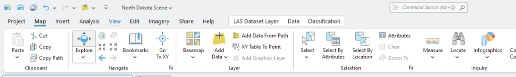 Figure 11.22 LAS Dataset Toolbar