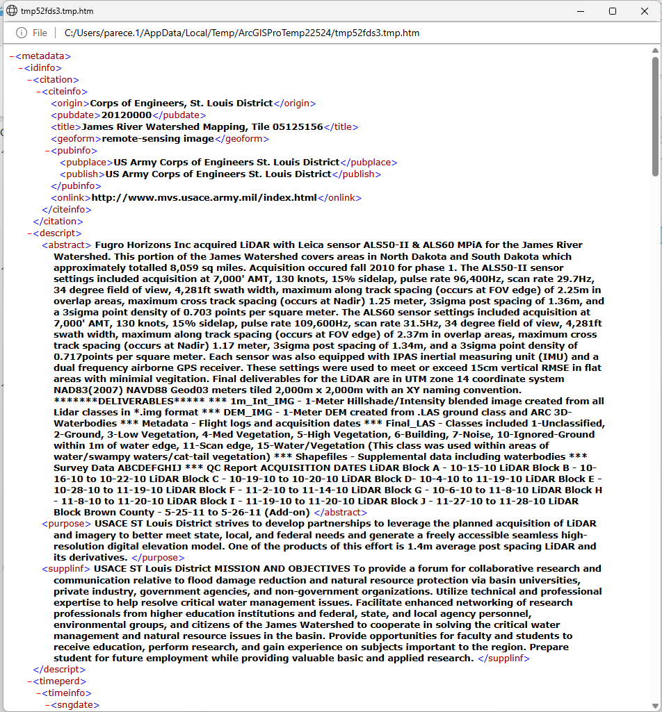 Figure 11.4 Metadata Viewer