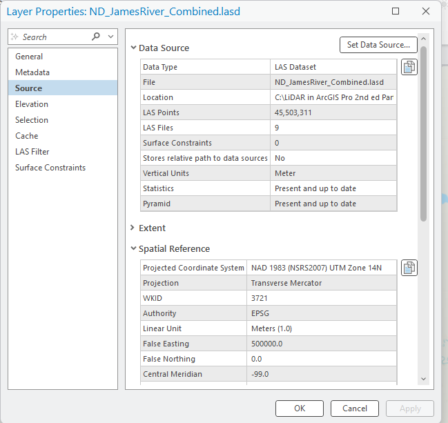 Figure 13.28 Spatial Reference for Combined File