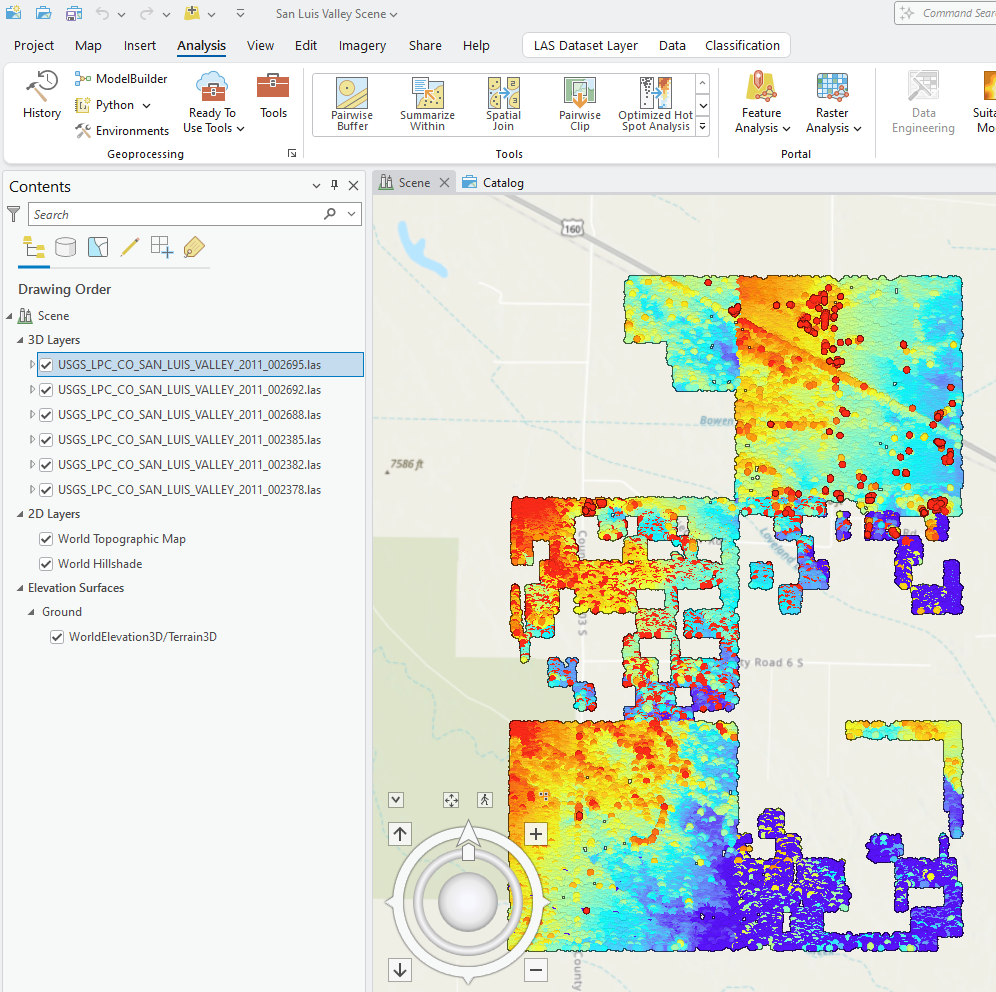 Figure 13.46 All San Luis Valley las Datasets