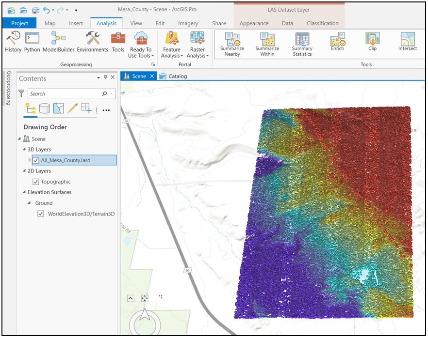 Updated .lasd dataset with all 6 tiles as one dataset