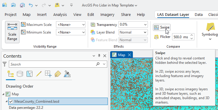 Figure 15.10 Swipe Tool
