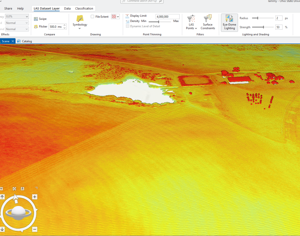 Figure 15.33 Eye Dome Lighting Turned On, Oblique View