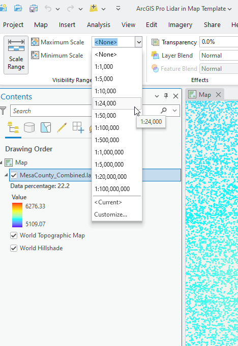 Figure 15.6 Setting a Scale
