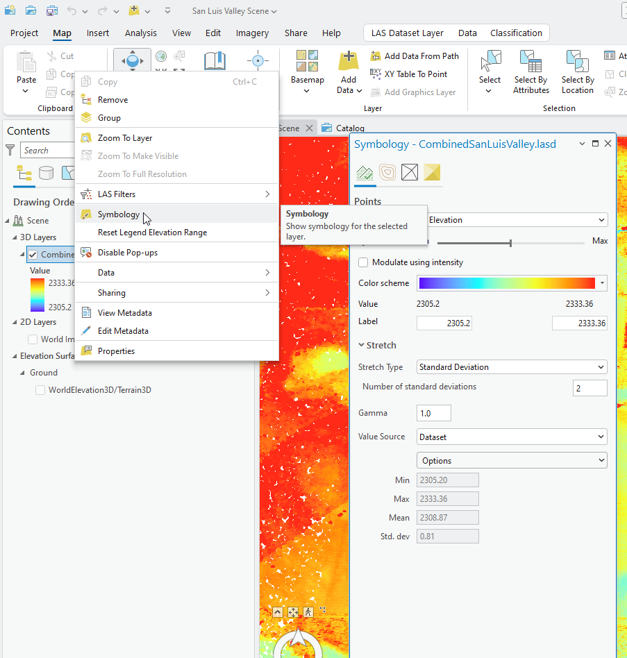 Figure 16.13 Symbology under Properties
