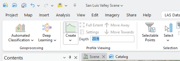 Figure 17.5 Depth Setting in Profile Viewing