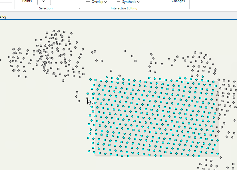 Figure 19.23 Selecting a Stray Point