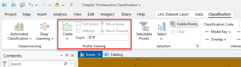 Figure 19.7 Creating a Profile View