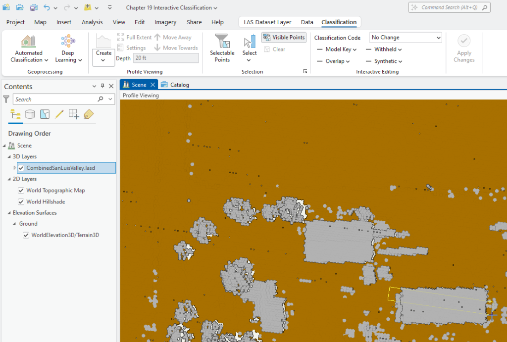 Figure 19.8 Creating a Profile View over 1 Building