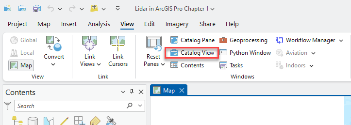 Figure 2.4. Opening Catalog View
