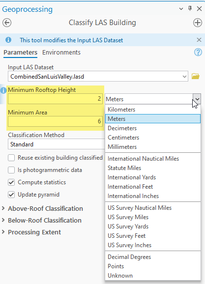 Figure 20.18 Changing the Unit of Measure