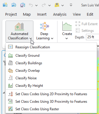 Figure 20.3 Geoprocessing Tools under Automated Classification