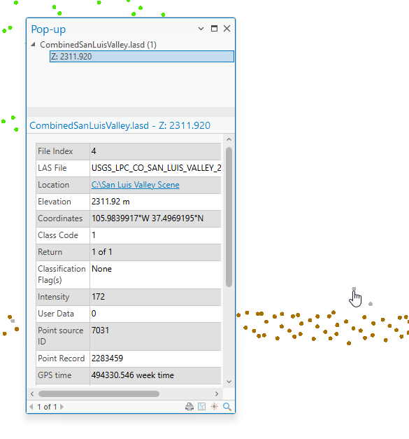 Figure 21.13 Elevation Value of an Unassigned Point