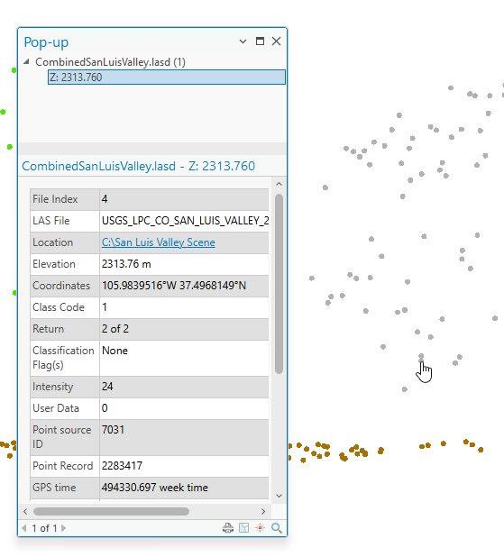 Figure 21.14 Elevation Value of a Lower Tree Canopy Point