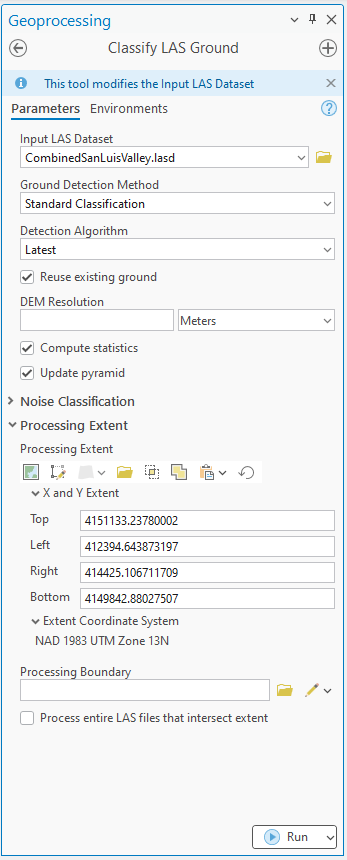 Figure 21.2 Classify LAS Ground