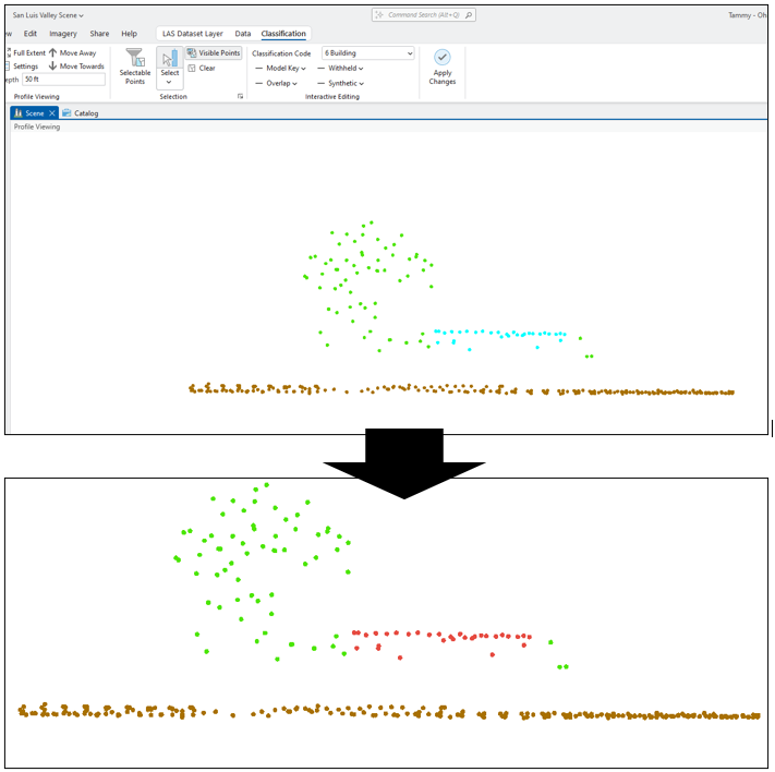 Figure 21.25 Using Interactive Classification to Correct Misclassification