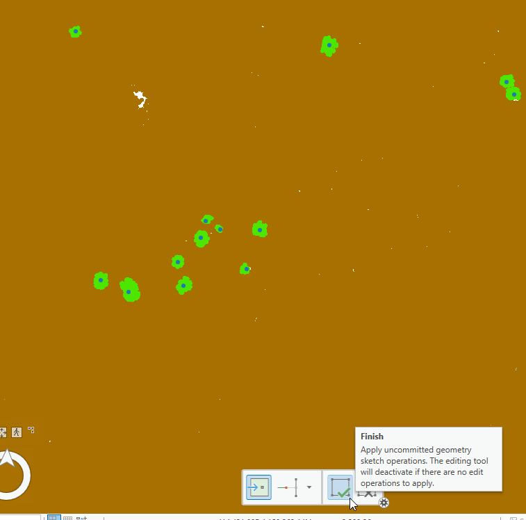 Figure 21.28 Creating a Point File to Select Features