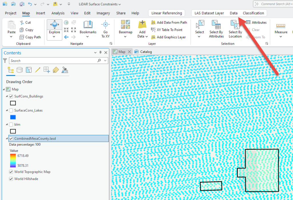 Figure 23.23 LAS Dataset Layer Menu