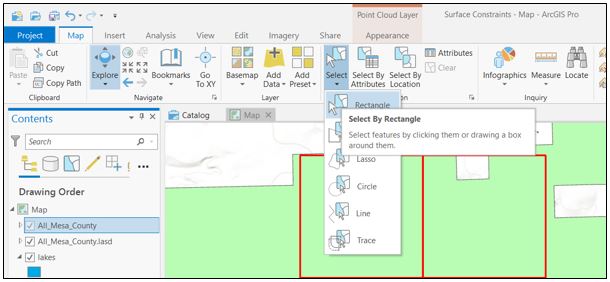 The Select by Rectanlge tool